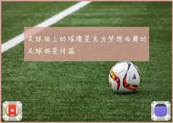 足球场上的璀璨星光为梦想而舞的足球明星诗篇