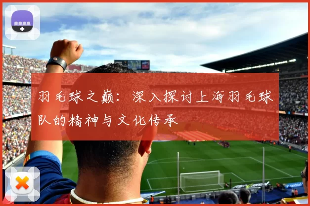 羽毛球之巅：深入探讨上海羽毛球队的精神与文化传承